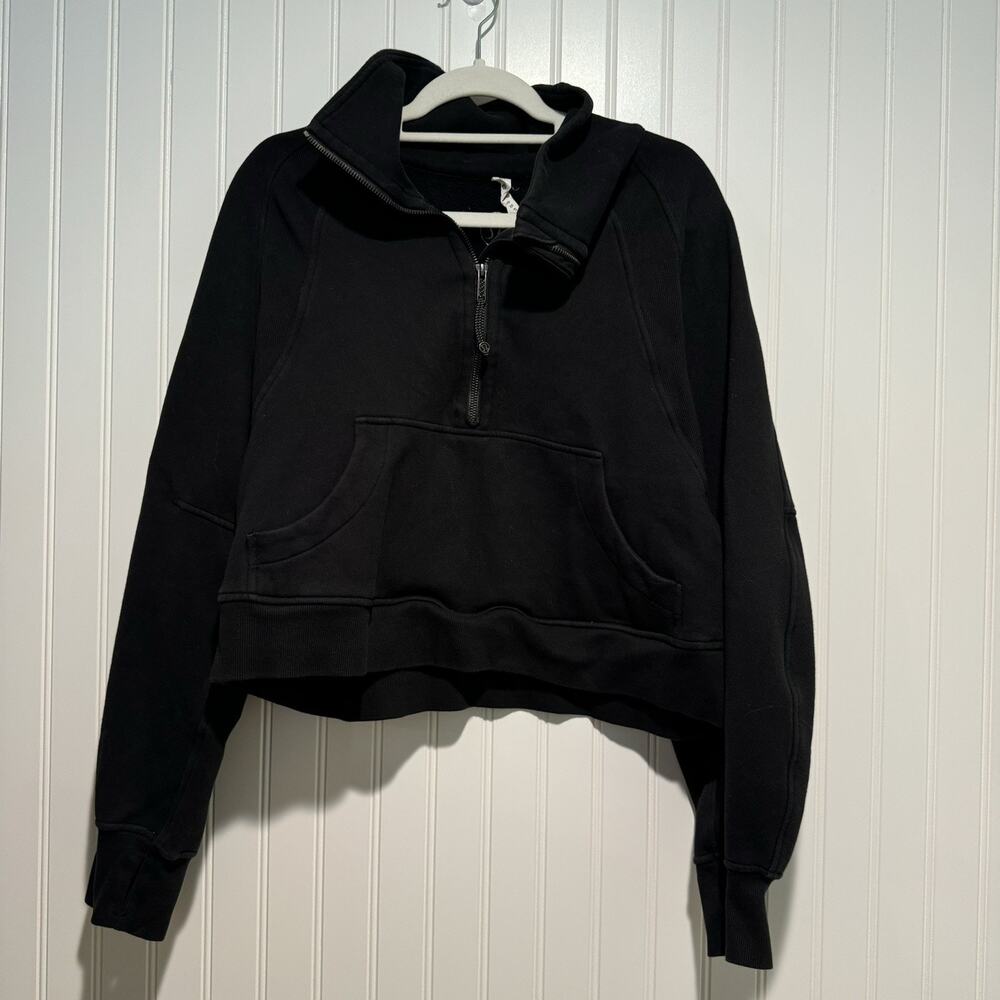Lululemon Scuba Oversized Funnel Neck Sweatshirt Black Size M/L - Picture 2 of 8